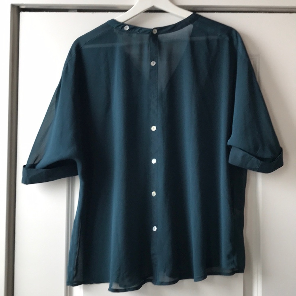 Button down boyfriend blouse